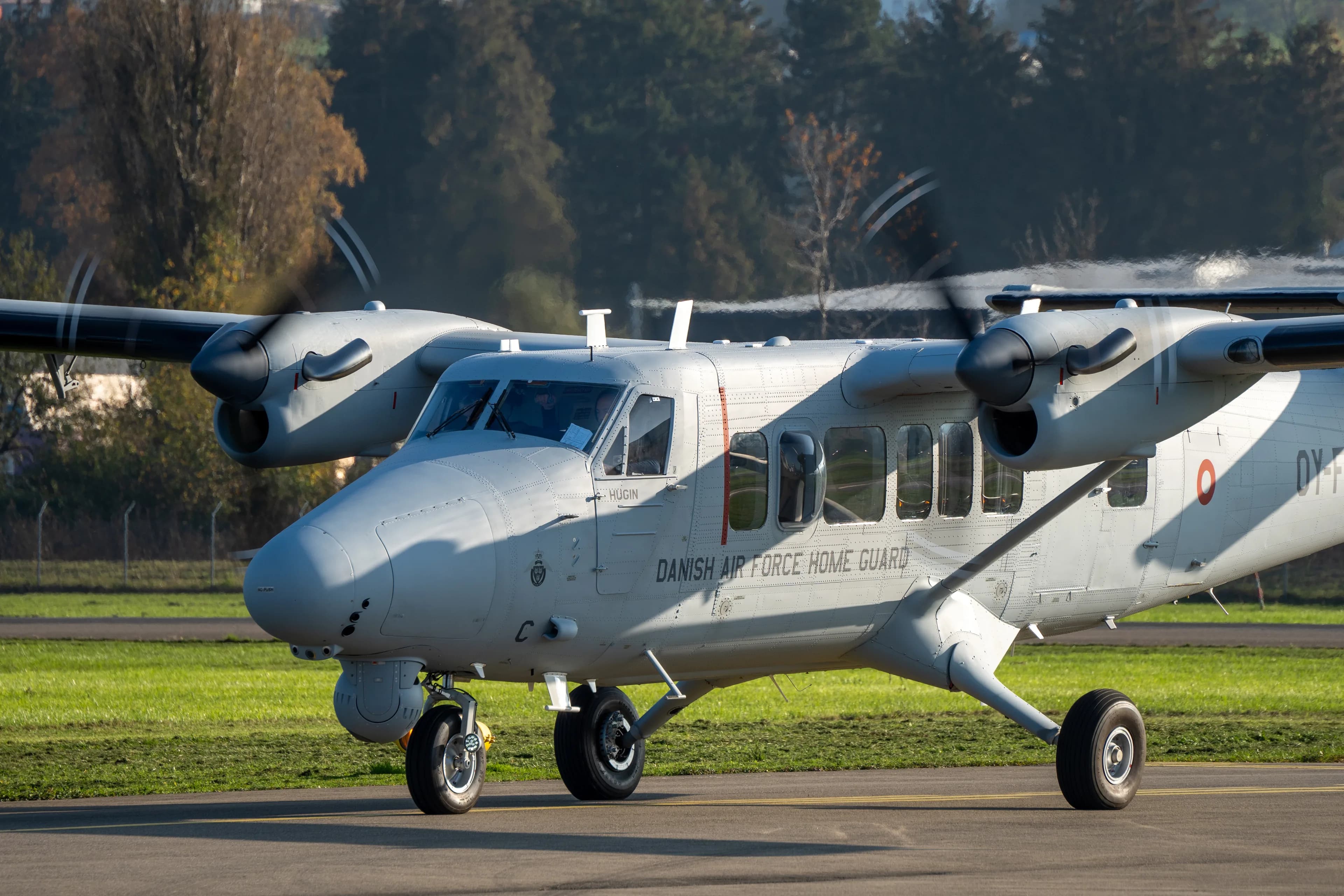 Danish Home Guard Twin Otter taxiing at Altenrhein